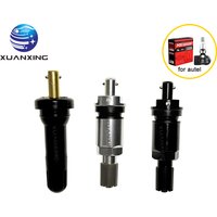 4PCS Tire Valve Stem Press-In Metal Rubber Black TPMS For Autel MX Sensor