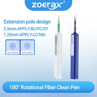 ZoeRax Fiber Optic Cleaner Pen 800 Cleans SC FC ST LC MU Connector Cleaner for Network Fiber Maintenance