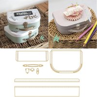 suitcase with a lock clasp Metal Cutting Dies Scrapbook Diary Decoration Stencil Embossing Template DIY Greeting Card Handmade