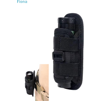 ✔Rotatable Flashlight Holster,Nylon Belt Flashlight Pouch, Universal Flashlight Holder for Tactical Use