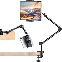 Tablet Stand for Desk and Bed, 360° Flexible Adjustable Tablet arm Stand Phone Kindle Mount Holder