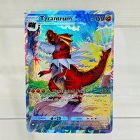 Pokemon Tyrantrum English DIY Card with Holographic Texture, Perfect Condition Premium Anime Collection Card