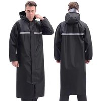 Thickened Waterproof Raincoat, with Reflective Stripes, Full-Body Reflective Rain Poncho for Men & Women, All-Weather Protection