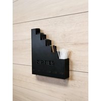 New Wall Mounted Zip Tie Organizer With 6 Size Marked Slots For Garage Workshop Workbench Storage