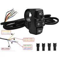 AliExpress NONE 3 in 1 Electric Bike Scooter Switch Headlight Turn Signal Horn Switch 36V/48V ON/OFF Control Switch Waterproof for E-Bike