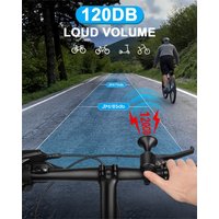 AliExpress Rockbye Bicycle Remote Control Electric Horn 120dB Loud Anti-theft Warning Bell Rechargeable Bike Handlebar Horn Cycling Accessories