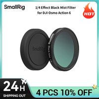 SmallRig 1/4 Effect Black Mist Filter for DJI Osmo Action 6 High-Quality Rainbow High-Alumina Glass with Silicone Lens Cover