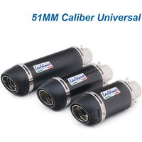 51MM Universal Moto Racing LeoVince Exhaust Pipe Motorcycle Exhaust Pipe DB Killer for Z400 Z650 Z900 R1 R6 R3 MT07 FZ6N GSX250
