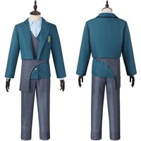 Fiyero Boq School Uniform Cosplay Costume Men Suit Striped Pants Unique Vest Musical Performance Costume Halloween Uniform Set