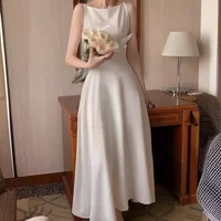 French Style Women Spaghetti Strap Midi Dresses Summer Elegant Party Female Clothes 2025 Y2k Korean Chic Sweet Dress ะะปะฐััะต ์ํผ์ค