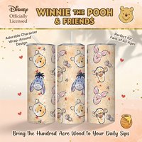 1pc 20oz Winnie the Pooh Stainless Steel Tumbler, Insulated Travel Coffee Mug with Lid & Straw for Office & Outdoor Use