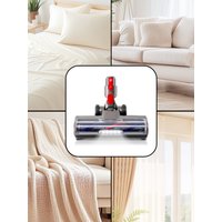 For Dyson V7 V8 V10 V11 V15 Vacuum Cleaner Direct Drive Brush Head with LED White Lights for Hardwood and Carpet Floor Brush