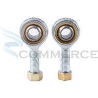1 Pair 8mm/10mm Steering Tie Rod Ends Ball Joint Male SA T/K POSA Right and Left Hand Ball Joint Metric Threaded Rod End Bearing