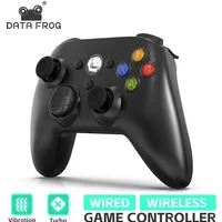 DATA FROG Wireless Gamepad for Xbox 360 Rechargeable Controller with Turbo Ergonomic Design Compatible with Xbox 360 Slim