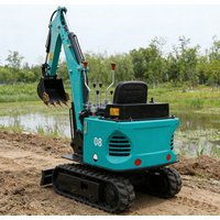 Mini Excavator 1.5 Ton Small Crawler Bagger With Easy Access For Engine Maintenance Reliable Hydraulic Digger Machinery Tools
