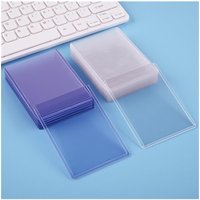 25pcs Hard Plastic Card Sleeves Waterproof Collector Card Holder Protectors Cover PVC Card Bag Multi-function Storage Card Hold