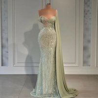 Luxury Ribbon Evening Dresses Sparkle Trumpet Sweetheart Sexy Sleeveless Ball Gowns Woman's Formal Party Vestidos Customized