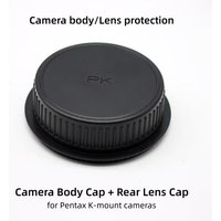Camera Body Cap Rear Lens Cap Dust Proof Cover for Pentax K70 KP K3II K3III KS2 K50 K1 K1II PK‑Mount Body Cap SLR Accessories