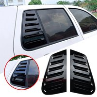 Car Rear Side Window Louver Shutter Cover For VW GOLF 4 MK4 IV 1997-2006 GFK 1Pair Rear Window Air Vents Spoiler