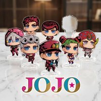 JoJo Bizarre Adventure Acrylic Stand Keychain Q Version Mini Custom Jotaro Giorno Jolyne Anime Decor Gift