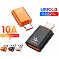 10A OTG USB 3.0 To Type C Adapter USB C Female to USB A Male Converter Fast Charging Data Transfer For Macbook Xiaomi Samsung