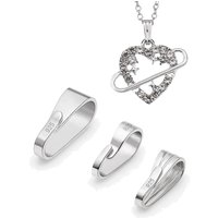 5pcs 925 Sterling Silver Snap Bail Hook Pinch Clip Necklace Chain Connectors Dangle Pendant Clasps for Choker Jewelry DIY Making