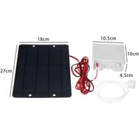 Solar Air Pumps Oxygenator Powered Panel with Built-in Battery PET Pressurized Solar Panel for Camping Fishing Aquarium Tool