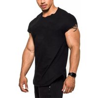 Plain Mens Sport Cotton Breathable Tank Tops Gym Fitness Sleeveless Bodybuilding Muscle Vests Running Sports Workout T-shirts