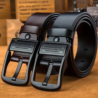 Men's fashionable alloy buckle strap, high-end business strap, high-quality synthetic leather casual jeans strap, Father's Day V