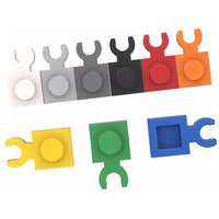 100pcs Assembles Parts Plate Special 1 x 1 Compatible with MOC 4085 60897 Building Blocks Technical Particle Kid Toy