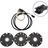 Electric Bicycle Pedal PAS System Assistant Sensor 5/8/12 Magnets Speed Sensor Lack Color Easy To Install Outdoor Cycling Access