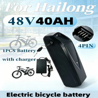 LIDIKALA 48V 40Ah Hailong Max E-Bike-Akku Downtube 40A Smart BMS 18650 Lithium-Ionen-Zelle für 500W 750W 1000W 1500W 2000W Elektrofahrrad-Roller mit Schlüsselschloss.