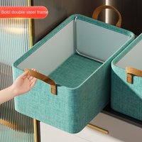 Large Capacity Clothing Storage Box, Foldable - Steel Frame Support - Drawer Style, Cationic Home Organizer - With Dust Cover