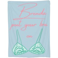 Brenda Put Your Bra On Blankets Flannel Warm Sofa Throw Blankets For Couch Bedding Travel Throws Bedspread Quilt