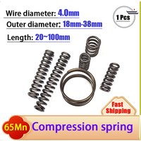 65Mn Wire diameter 4.0mm Strong Spring Steel Pressure Compression Spring Customizable Outer diameter:18-38mm Length:20-100mm