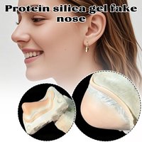 Dramatic Look Silicone Prosthetic Nose Chin Kit Soft Flexible for Cosplay Halloween Photography Costume Party Special Effects