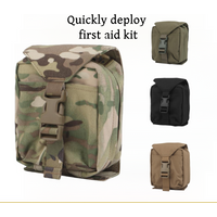Portable first aid kit hiking first aid kit MOLLE system lock type