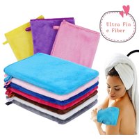1Pcs Colorful Makeup Remover Cleansing Gloves Reusable Soft Microfiber Face Care Towel Beauty Facial Cleansing Cloth Skin Care