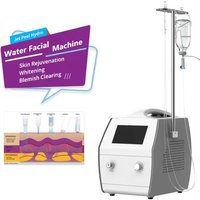 High Technology Oxygen Water Jet Peel Hydro Clean Facial Whitening Massage Machine with Pedal Start Acne Clearing Device