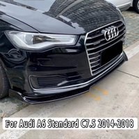 For Audi A6 C7 Facelift Standard TDI TFSI Saloon/Avant 2014-2018 Front Bumper Lip Chin Spoiler Splitter Diffuser Bodykit Tuning