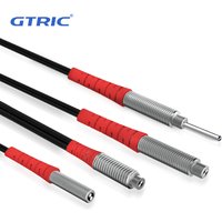 GTRIC Fiber Optic Sensor Probe Diffuse Reflection M3 M4 M6 1-2M Cable Coaxial Non-coaxial Photoelectric Optical Proximity Switch
