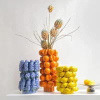 Fruit Ceramic Vase Lemon Style Ceramic Decoration Modern Simple Indoor Table Decoration Creative Home Flower Arrangement
