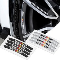 4pcs Aluminum Car Wheel Rims Racing Stickers Badges Auto Decoration For Mitsubishi Ralliart Lancer EX Outlander ASX Competition