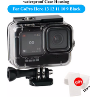 Wasserdicht 60M Gehäuse Für GoPro Hero 13 12 11 10 9 Schwarz Fall Tauchen Schutzhülle Unterwasser Dive Abdeckung für Go Pro 9 Zubehör