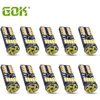 10PCS T10 W5W Canbus Bulbs 194 LED 4014 SMD 15 LED Bulbs White Error Free Car Auto Wedge Interior Light Dome Map Trunk Lamp 12V