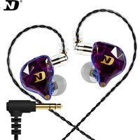 ND NX2 Wired Headset Dynamic Stereo Heavy Bass In Ear Monitor Earphone HIFI Game Sport Music Headphones Replaceable Cable