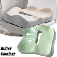 Memory Foam Prostate Cushion Non Slip for Tailbone Sciatica Back Pain Relief Comfort Chair Car Seat Cushion with Cover