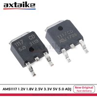 10PCS AMS1117 1117CD 1117 1.2V 1.8V 2.5V 3.3V 3V3 5V 5.0 ADJ TO-252 DPAK SMD AMS1117CD-3.3 5.0 1A LOW Dropout Voltage Regulator