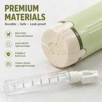 4-in-1 Travel Bottles for Personal Care Non-Metal Soap Dispensers Leakproof with Secure Caps for Shampoo Lotion Perfume