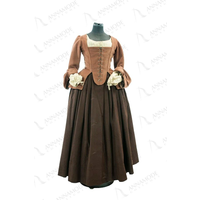 Outlander Claire Fraser Cosplay Costume Dress Medieval Renaissance Rococo Victorian Ball Gown Costumes